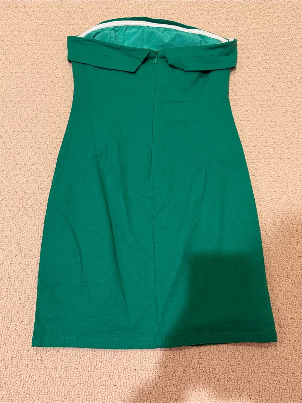 Hello Molly Strapless Emerald Green Bodycon Mini Dress - Picture 4 of 6